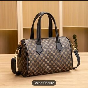 Designer Black and Brown Handbag